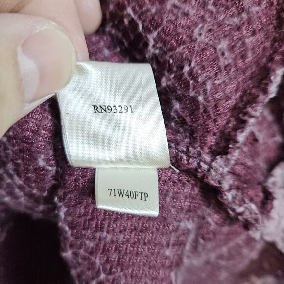 Dylan Women's Mottled Pink Size S Quarter‎ Zip Sherpa/Fleece Faux Fur Pullover - Picture 10 of 16